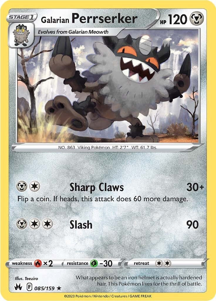 Galarian Perrserker (085/159) [Sword & Shield: Crown Zenith] - Card Brawlers | Quebec | Canada | Yu-Gi-Oh!