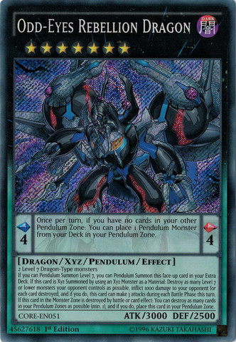 Odd-Eyes Rebellion Dragon [CORE-EN051] Secret Rare - Card Brawlers | Quebec | Canada | Yu-Gi-Oh!