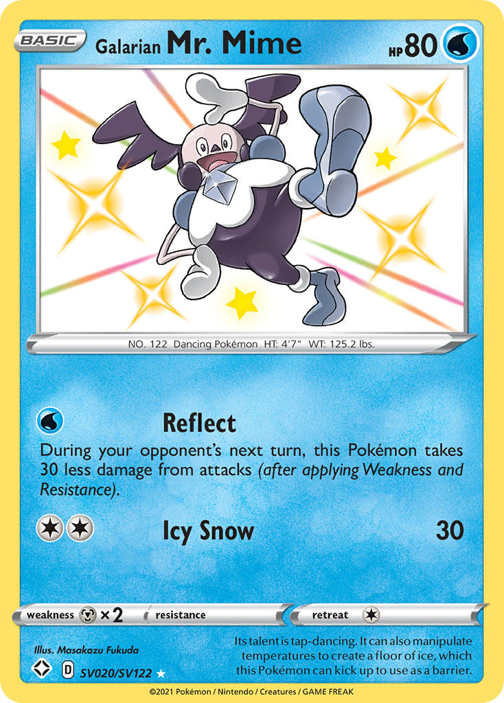 Galarian Mr. Mime (SV020/SV122) [Sword & Shield: Shining Fates] - Card Brawlers | Quebec | Canada | Yu-Gi-Oh!