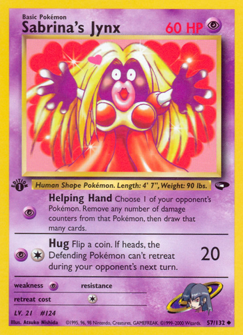 Sabrina's Jynx (57/132) [Gym Challenge 1st Edition] - Card Brawlers | Quebec | Canada | Yu-Gi-Oh!