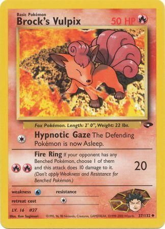 Brock's Vulpix (37/132) [Gym Challenge Unlimited] - Card Brawlers | Quebec | Canada | Yu-Gi-Oh!