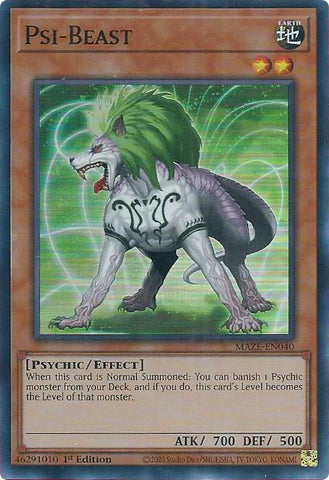 Psi-Beast [MAZE-EN040] Super Rare - Card Brawlers | Quebec | Canada | Yu-Gi-Oh!