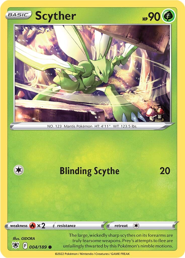 Scyther (004/189) [Sword & Shield: Astral Radiance] - Card Brawlers | Quebec | Canada | Yu-Gi-Oh!
