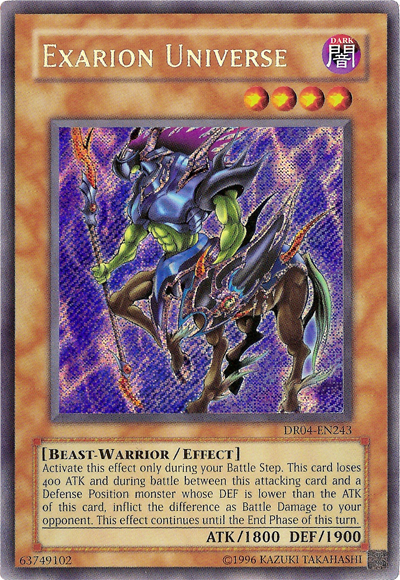 Exarion Universe [DR04-EN243] Secret Rare - Card Brawlers | Quebec | Canada | Yu-Gi-Oh!