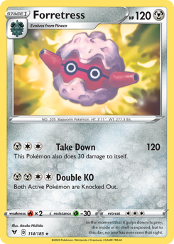 Forretress (114/185) [Sword & Shield: Vivid Voltage] - Card Brawlers | Quebec | Canada | Yu-Gi-Oh!
