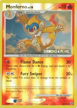 Monferno (56/130) [Burger King Promos: 2008 Collection] - Card Brawlers | Quebec | Canada | Yu-Gi-Oh!