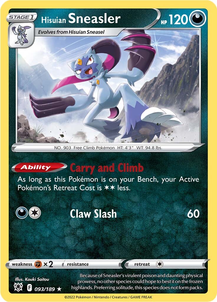 Hisuian Sneasler (093/189) [Sword & Shield: Astral Radiance] - Card Brawlers | Quebec | Canada | Yu-Gi-Oh!
