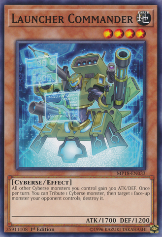 Launcher Commander [MP18-EN033] Common - Card Brawlers | Quebec | Canada | Yu-Gi-Oh!