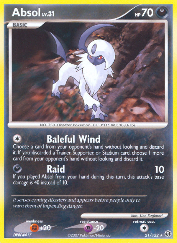 Absol (21/132) [Diamond & Pearl: Secret Wonders] - Card Brawlers | Quebec | Canada | Yu-Gi-Oh!