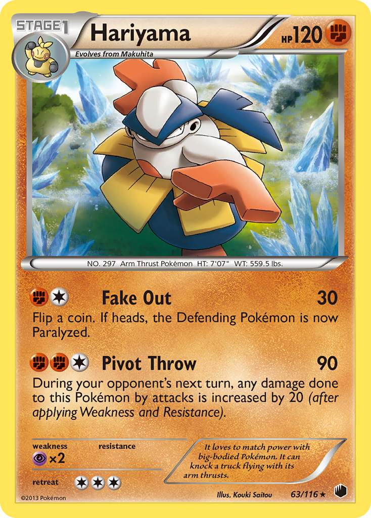 Hariyama (63/116) [Black & White: Plasma Freeze] - Card Brawlers | Quebec | Canada | Yu-Gi-Oh!