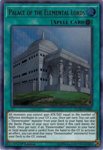 Palace of the Elemental Lords [FLOD-EN060] Ultra Rare - Card Brawlers | Quebec | Canada | Yu-Gi-Oh!