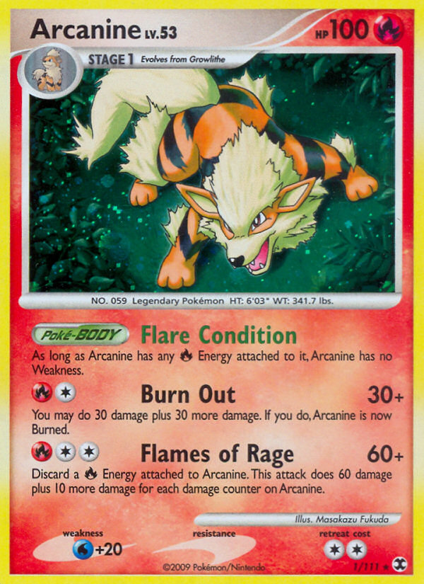 Arcanine (1/111) [Platinum: Rising Rivals] - Card Brawlers | Quebec | Canada | Yu-Gi-Oh!