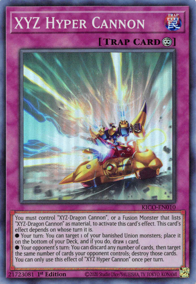 XYZ Hyper Cannon (Super Rare) [KICO-EN010] Super Rare - Card Brawlers | Quebec | Canada | Yu-Gi-Oh!