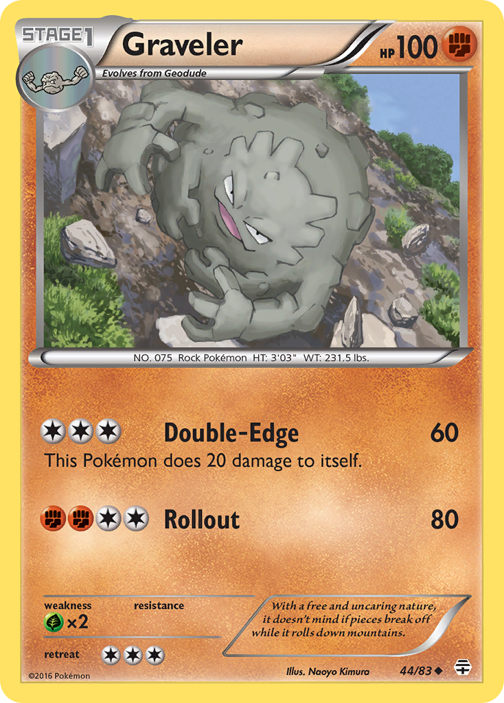 Graveler (44/83) [XY: Generations] - Card Brawlers | Quebec | Canada | Yu-Gi-Oh!
