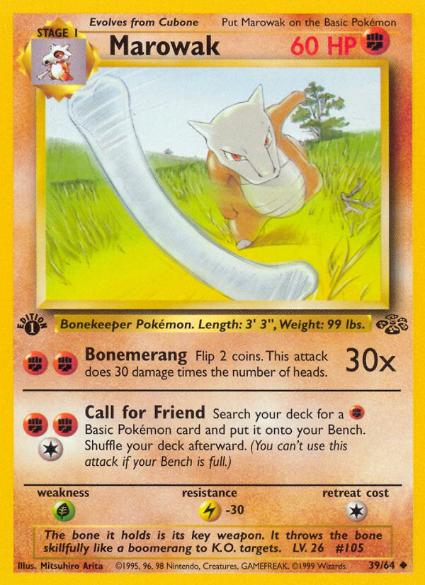 Marowak (39/64) [Jungle 1st Edition] - Card Brawlers | Quebec | Canada | Yu-Gi-Oh!