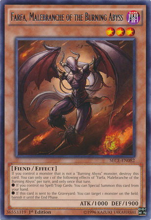 Farfa, Malebranche of the Burning Abyss [SECE-EN082] Rare - Yu-Gi-Oh! - Card Brawlers | Quebec | Canada |