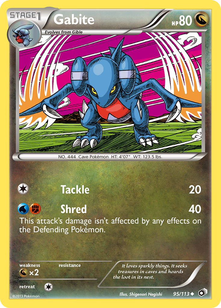 Gabite (95/113) [Black & White: Legendary Treasures] - Card Brawlers | Quebec | Canada | Yu-Gi-Oh!