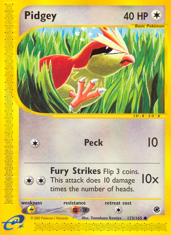 Pidgey (123/165) [Expedition: Base Set] - Card Brawlers | Quebec | Canada | Yu-Gi-Oh!