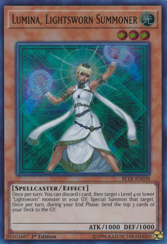 Lumina, Lightsworn Summoner [BLLR-EN038] Ultra Rare - Yu-Gi-Oh! - Card Brawlers | Quebec | Canada |