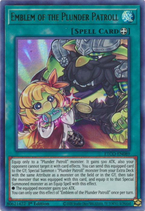 Emblem of the Plunder Patroll [ETCO-EN089] Ultra Rare - Card Brawlers | Quebec | Canada | Yu-Gi-Oh!