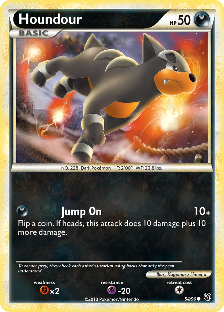 Houndour (54/90) [HeartGold & SoulSilver: Undaunted] - Card Brawlers | Quebec | Canada | Yu-Gi-Oh!