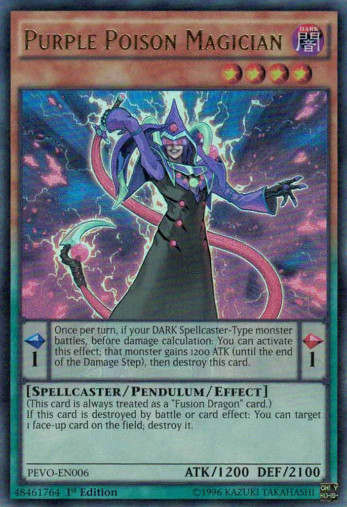 Purple Poison Magician [PEVO-EN006] Ultra Rare - Yu-Gi-Oh! - Card Brawlers | Quebec | Canada |