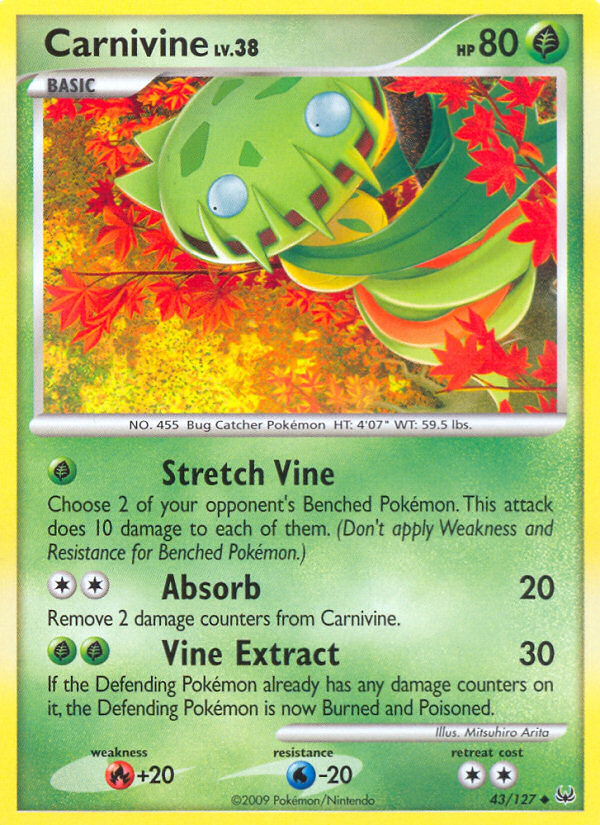 Carnivine (43/127) [Platinum: Base Set] - Card Brawlers | Quebec | Canada | Yu-Gi-Oh!