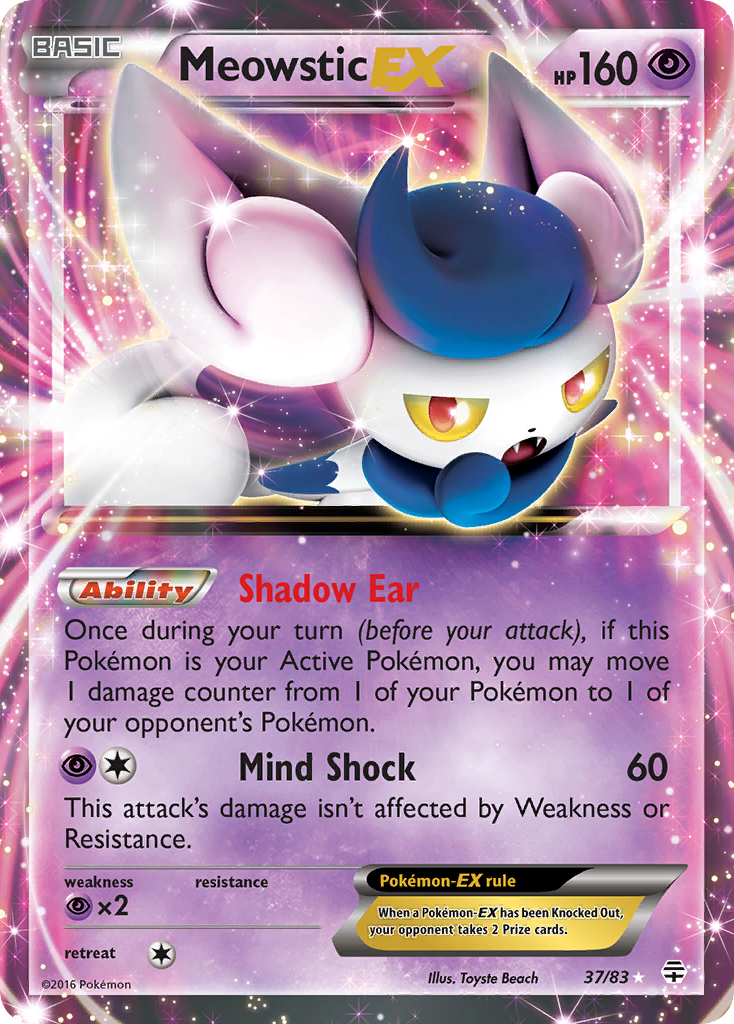 Meowstic EX (37/83) [XY: Generations] - Card Brawlers | Quebec | Canada | Yu-Gi-Oh!