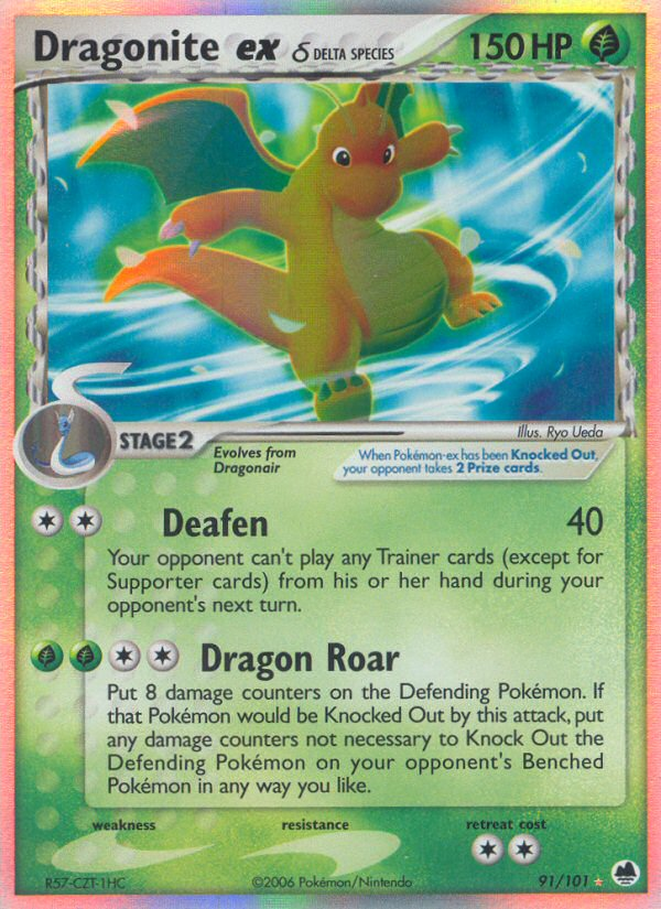 Dragonite ex (91/101) (Delta Species) [EX: Dragon Frontiers] - Card Brawlers | Quebec | Canada | Yu-Gi-Oh!