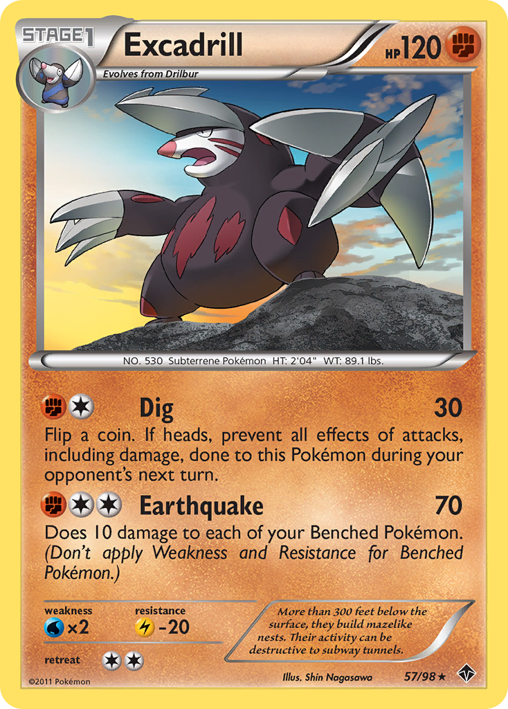 Excadrill (57/98) [Black & White: Emerging Powers] - Card Brawlers | Quebec | Canada | Yu-Gi-Oh!