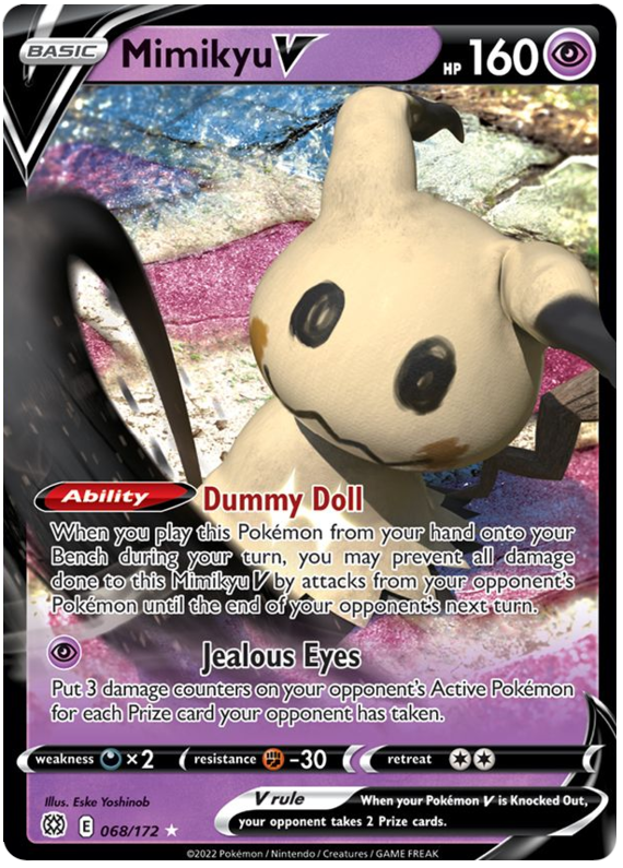 Mimikyu V (068/172) [Sword & Shield: Brilliant Stars] - Card Brawlers | Quebec | Canada | Yu-Gi-Oh!