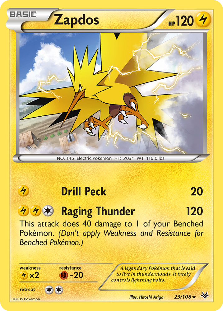 Zapdos (23/108) [XY: Roaring Skies] - Card Brawlers | Quebec | Canada | Yu-Gi-Oh!