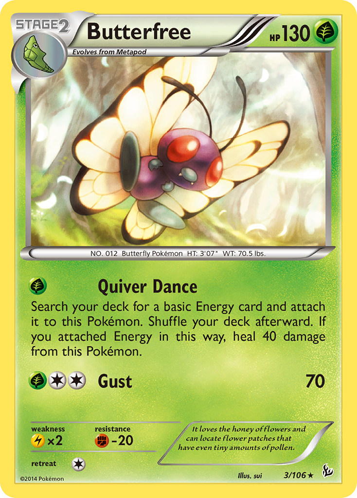 Butterfree (3/106) [XY: Flashfire] - Card Brawlers | Quebec | Canada | Yu-Gi-Oh!
