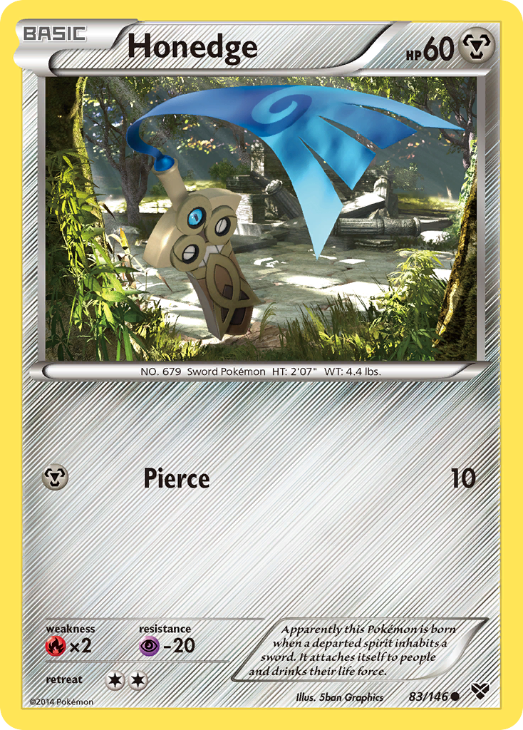 Honedge (83/146) [XY: Base Set] - Card Brawlers | Quebec | Canada | Yu-Gi-Oh!