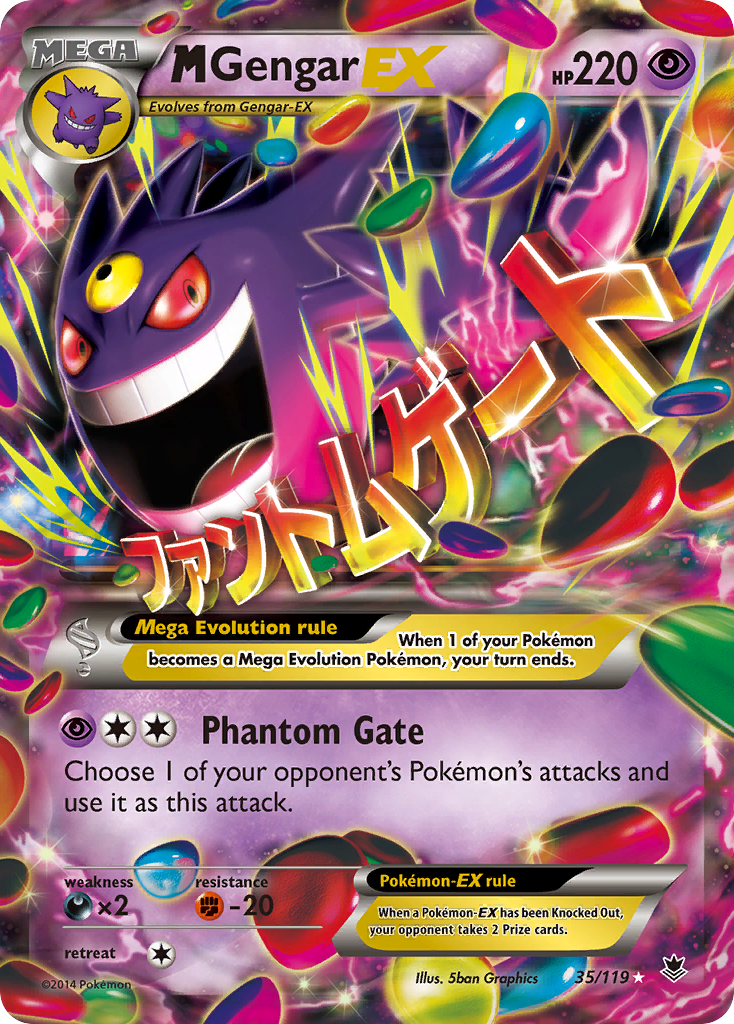 M Gengar EX (35/119) [XY: Phantom Forces] - Card Brawlers | Quebec | Canada | Yu-Gi-Oh!