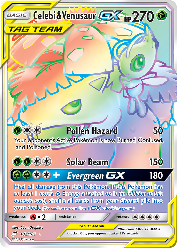Celebi & Venusaur GX (182/181) [Sun & Moon: Team Up] - Card Brawlers | Quebec | Canada | Yu-Gi-Oh!
