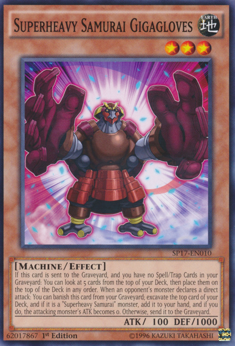 Superheavy Samurai Gigagloves [SP17-EN010] Common - Yu-Gi-Oh! - Card Brawlers | Quebec | Canada |