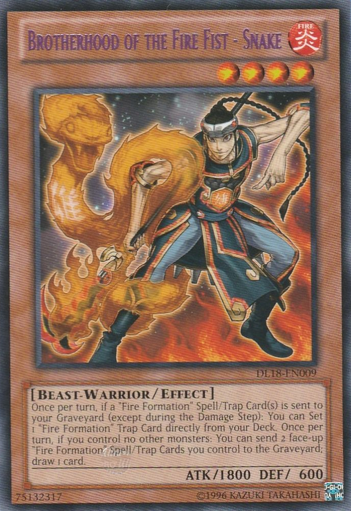 Brotherhood of the Fire Fist - Snake (Purple) [DL18-EN009] Rare - Card Brawlers | Quebec | Canada | Yu-Gi-Oh!