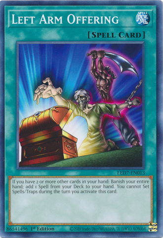 Left Arm Offering [LED7-EN013] Common - Card Brawlers | Quebec | Canada | Yu-Gi-Oh!