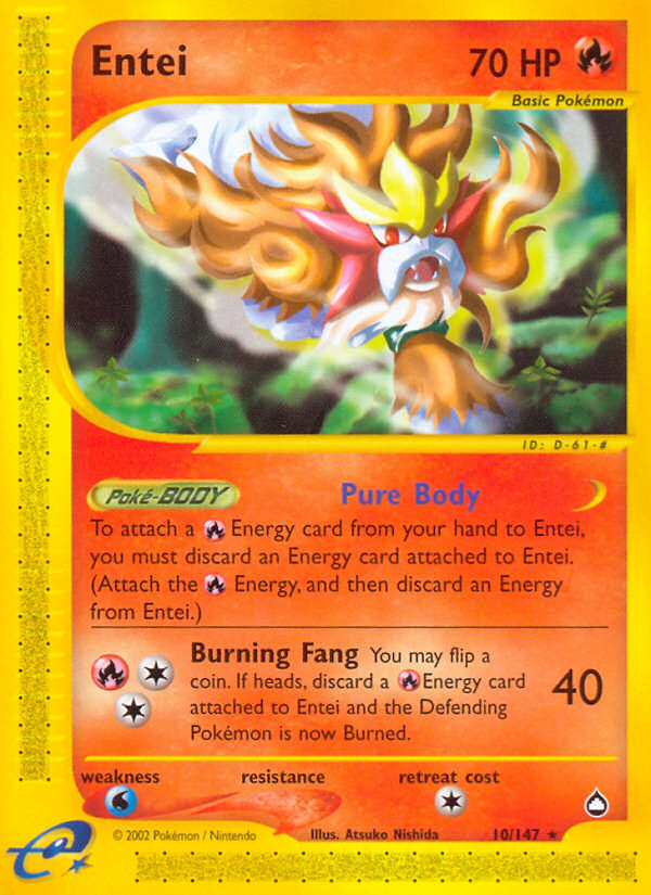 Entei (10/147) [Aquapolis] - Card Brawlers | Quebec | Canada | Yu-Gi-Oh!