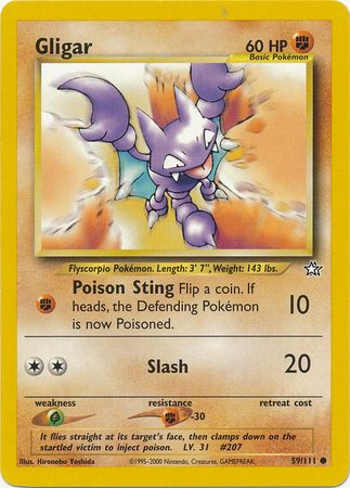 Gligar (59/111) [Neo Genesis Unlimited] - Card Brawlers | Quebec | Canada | Yu-Gi-Oh!