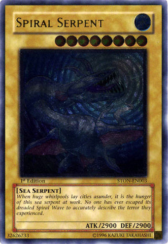 Spiral Serpent [STON-EN003] Ultimate Rare - Card Brawlers | Quebec | Canada | Yu-Gi-Oh!