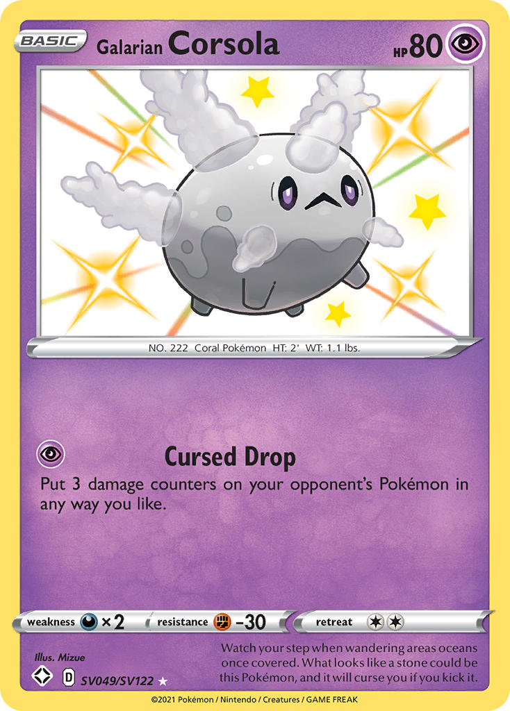 Galarian Corsola (SV049/SV122) [Sword & Shield: Shining Fates] - Card Brawlers | Quebec | Canada | Yu-Gi-Oh!