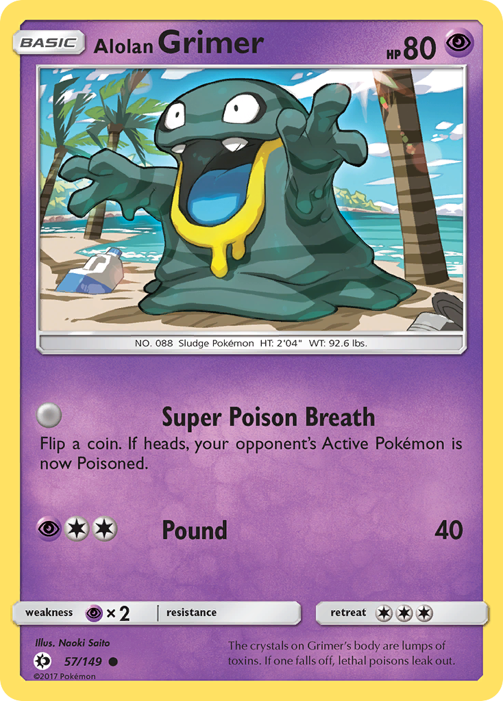 Alolan Grimer (57/149) [Sun & Moon: Base Set] - Card Brawlers | Quebec | Canada | Yu-Gi-Oh!