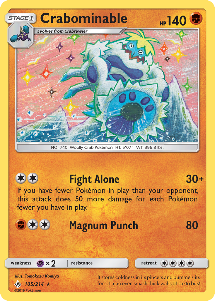 Crabominable (105/214) [Sun & Moon: Unbroken Bonds] - Card Brawlers | Quebec | Canada | Yu-Gi-Oh!