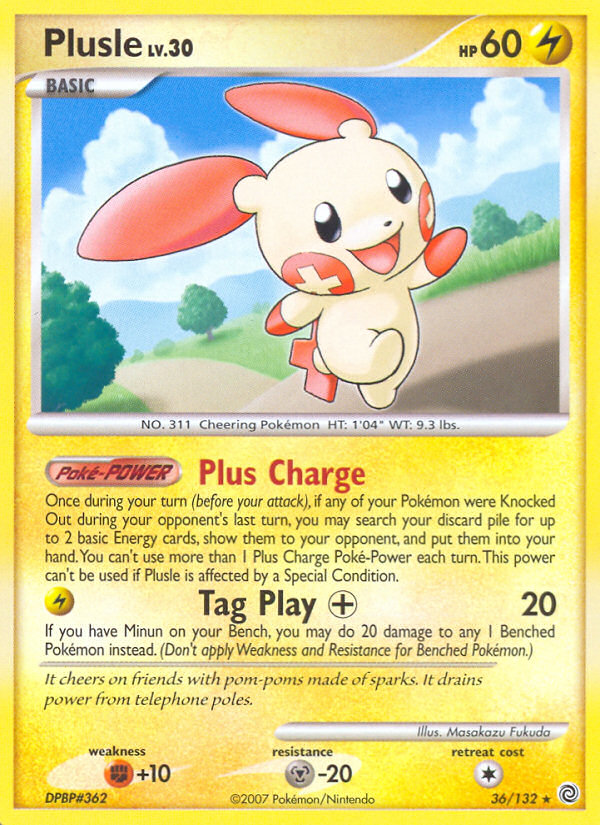 Plusle (36/132) [Diamond & Pearl: Secret Wonders] - Card Brawlers | Quebec | Canada | Yu-Gi-Oh!