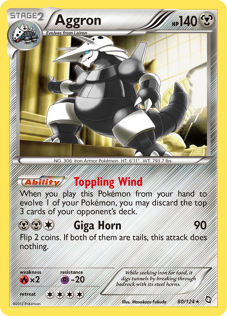 Aggron (80/124) [Black & White: Dragons Exalted] - Card Brawlers | Quebec | Canada | Yu-Gi-Oh!