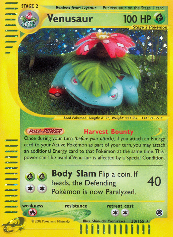 Venusaur (30/165) [Expedition: Base Set] - Card Brawlers | Quebec | Canada | Yu-Gi-Oh!