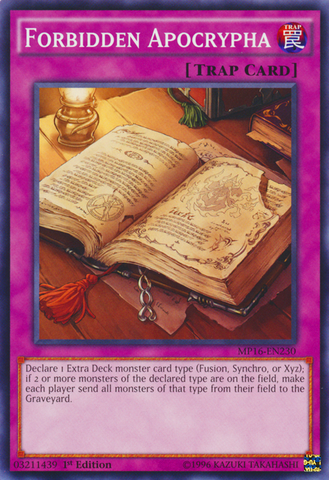 Forbidden Apocrypha [MP16-EN230] Common - Card Brawlers | Quebec | Canada | Yu-Gi-Oh!