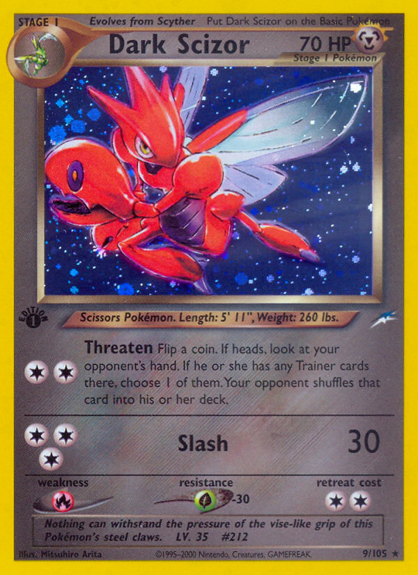 Dark Scizor (9/105) [Neo Destiny 1st Edition] - Card Brawlers | Quebec | Canada | Yu-Gi-Oh!
